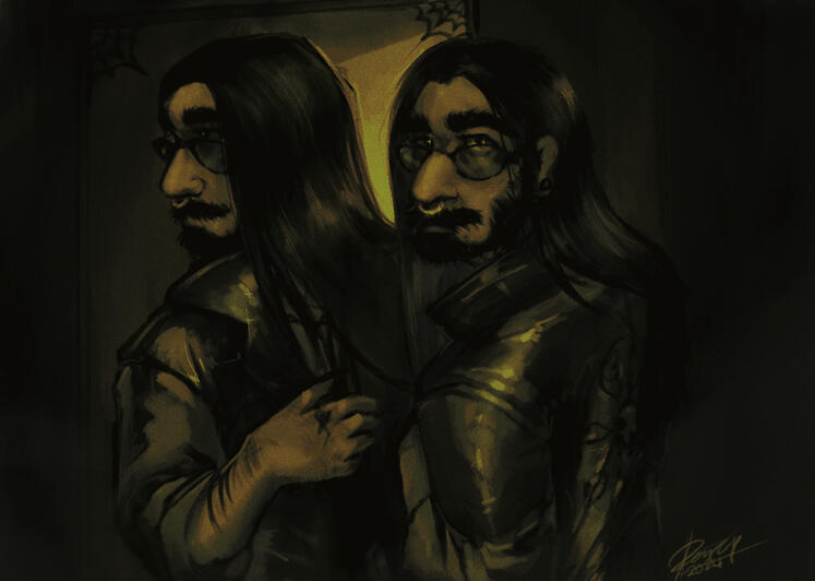 2 halfbodies- painting