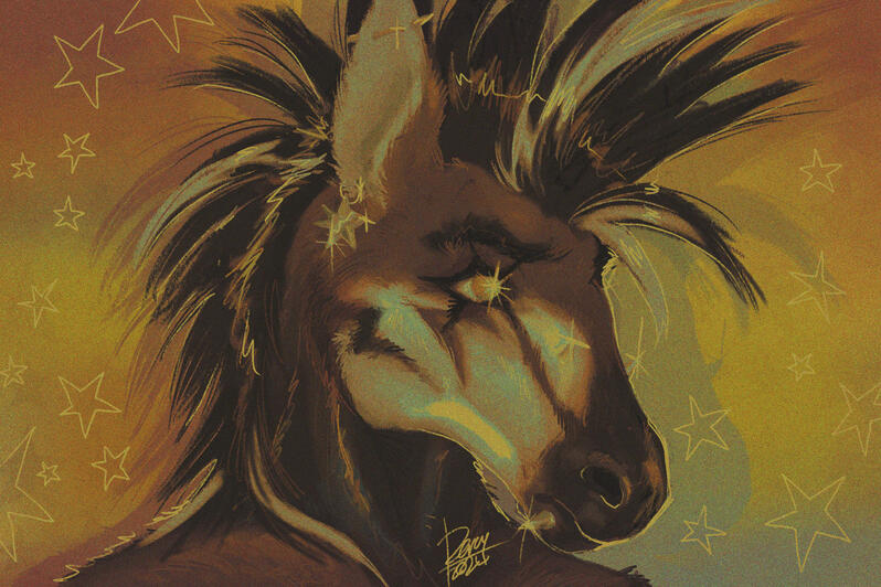bust shot painting